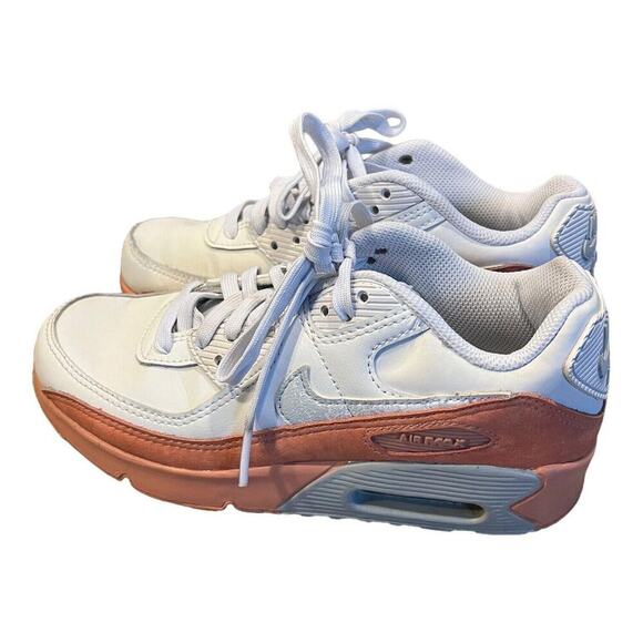 Nike Air Max 90 LTR SE White/Aura-Lt Madder Root Size 4Y / women 5.5 DM0956-100 - Picture 3 of 9